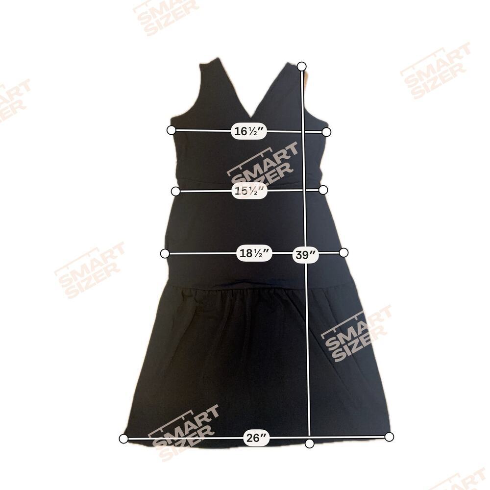 Banana Republic Black Tiered V-Neck Midi Dress - Petite Medium - Versatile LBD - Picture 9 of 10